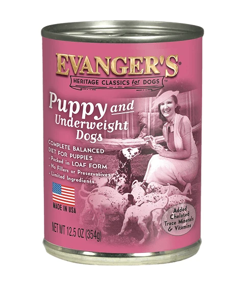 Evanger’s Heritage Classic Puppy Wet Dog Food