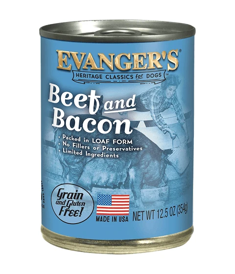 Evanger’s Heritage Classic Beef & Bacon Wet Dog Food