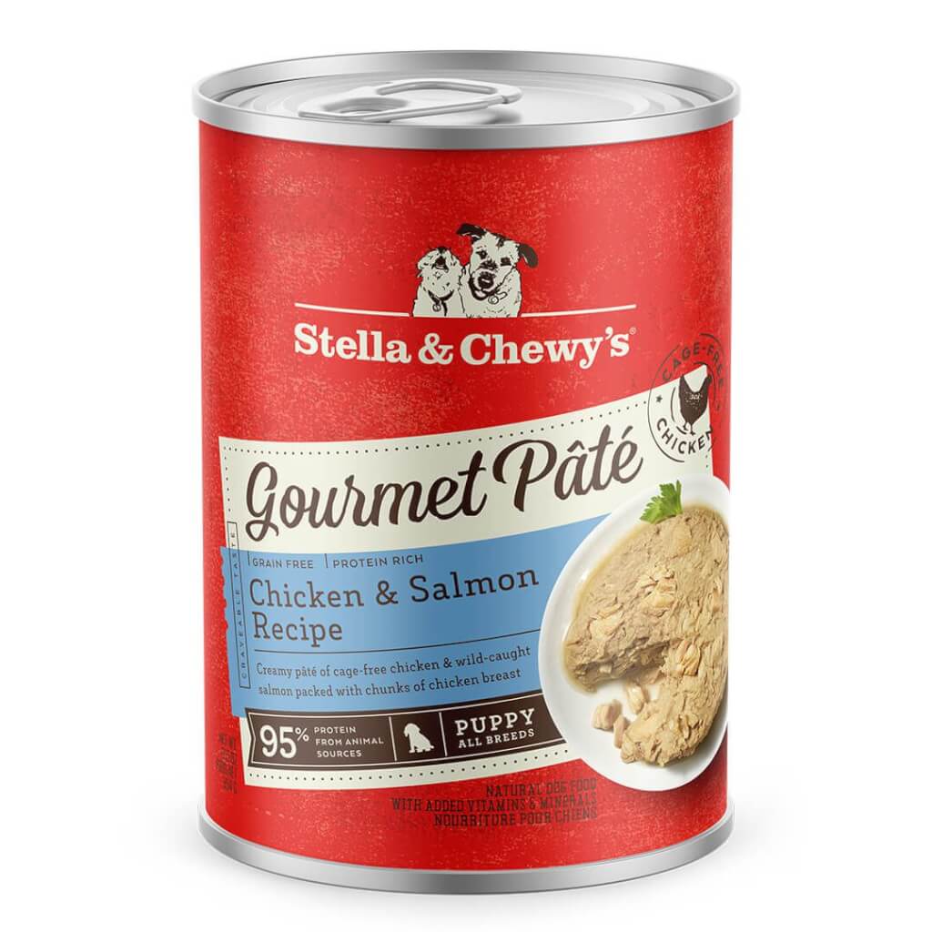Stella & Chewy’s Gourmet Pate Gourmet Pâté for Puppies with Chicken & Salmon - Grain Free Rich in Protein with Smooth Texture Wet Dog Food