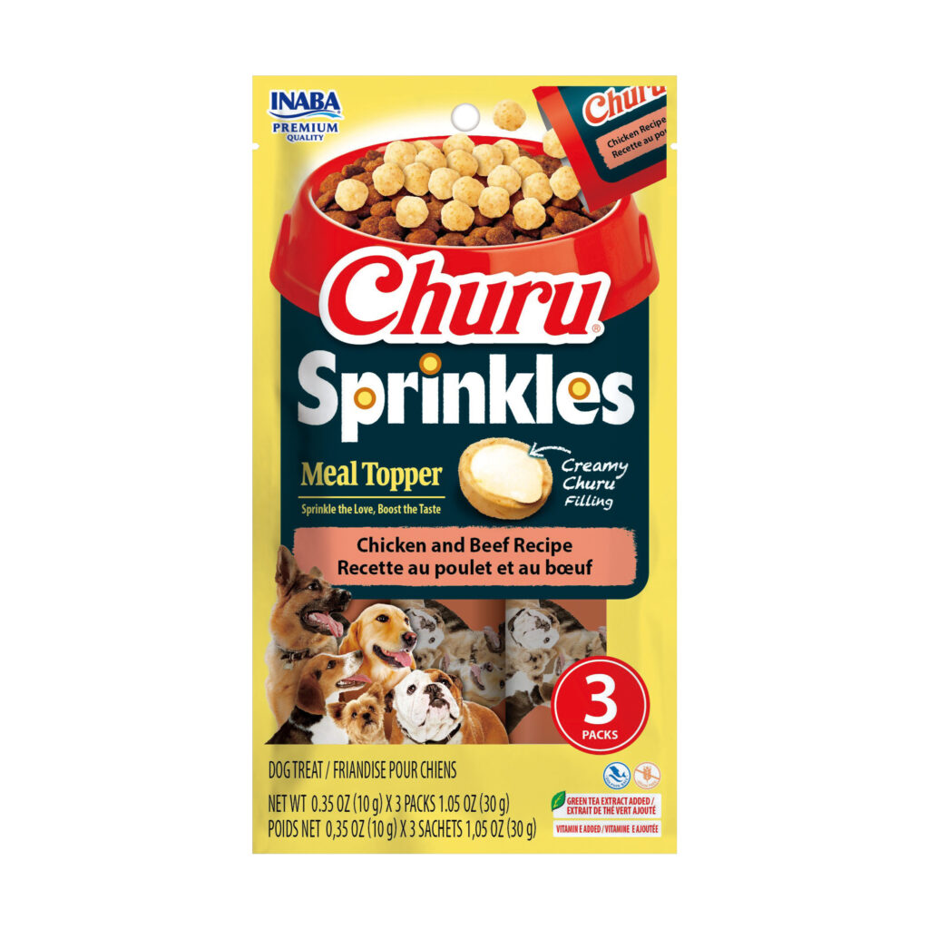 Inaba Churu Sprinkles Chicken and Beef Recipe Grain-Free Dog Food Topper