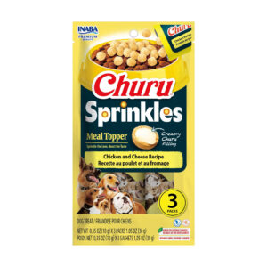 Inaba Churu Sprinkles Chicken and Cheese Recipe Grain-Free Dog Food Topper