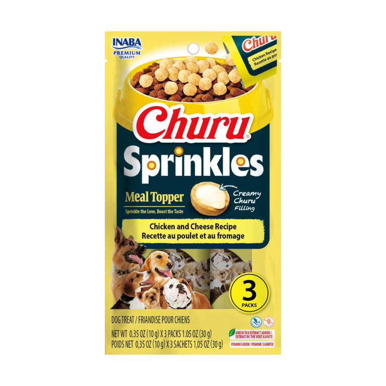 Inaba Churu Sprinkles Chicken and Cheese Recipe Grain-Free Dog Food Topper