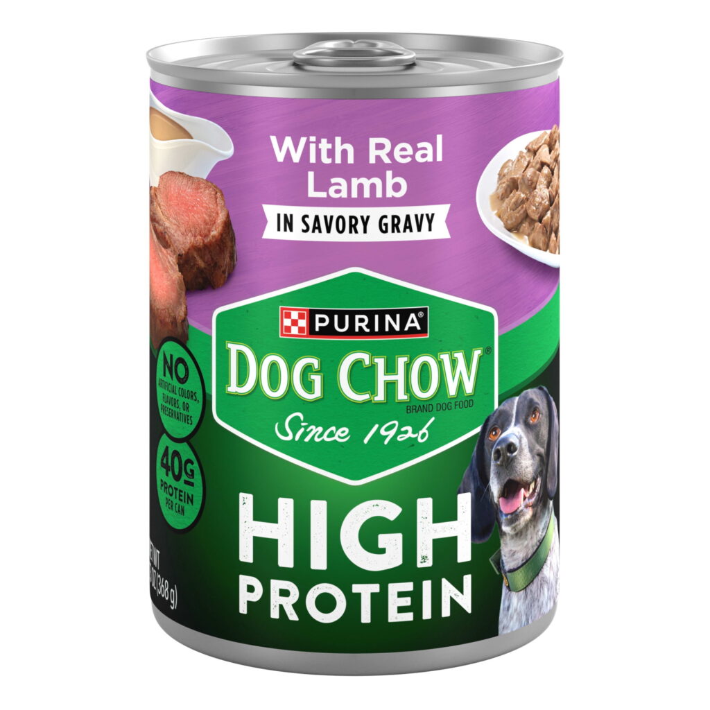 Purina Dog Chow High Protein with Real Lamb in Gravy Wet Dog Food