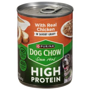 Purina Dog Chow High Protein with Real Chicken in Gravy Wet Dog Food