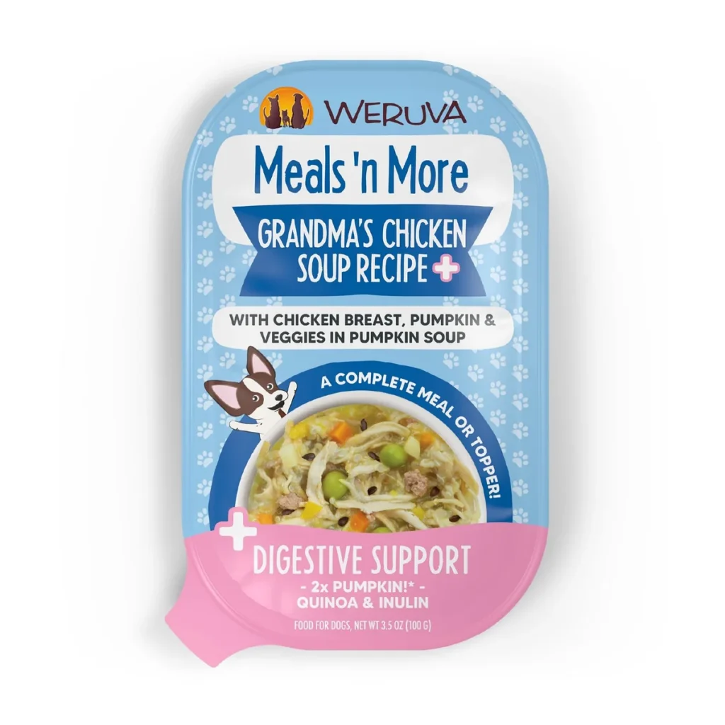 Weruva Dogs in the Kitchen Meals ‘n More Grandma’s Chicken Soup Plus Digestive Support Wet Dog Food