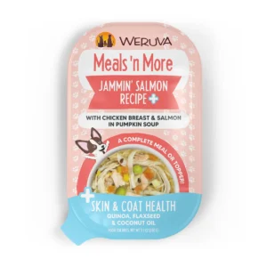 Weruva Dogs in the Kitchen Meals ‘n More Jammin’ Salmon Recipe Plus Skin & Coat Health Wet Dog Food
