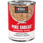 Koha Pure Shreds Shredded Beef Entrée Wet Dog Food