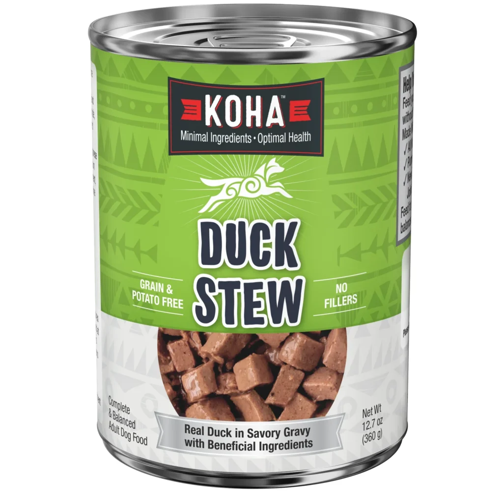 Koha Minimal Ingredient Stew Duck Stew Wet Dog Food