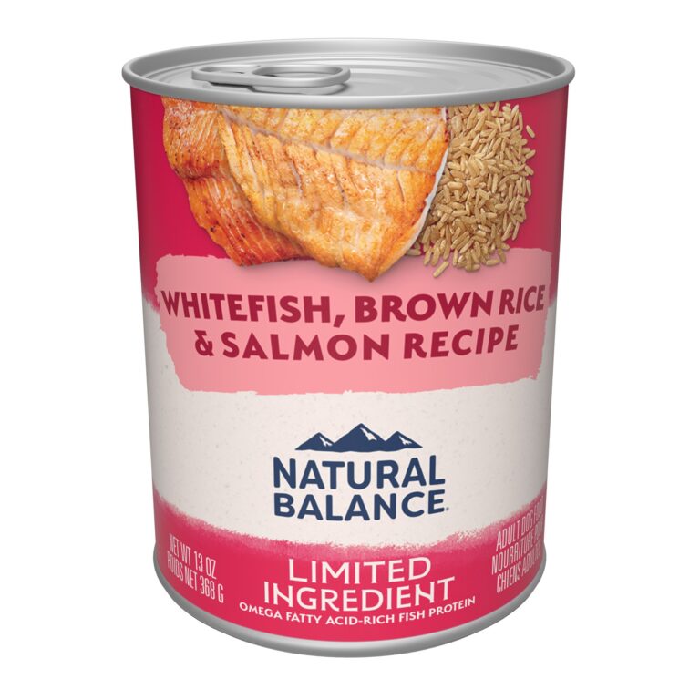 Natural Balance Limited Ingredient Whitefish, Brown Rice & Salmon Recipe Wet Dog Food