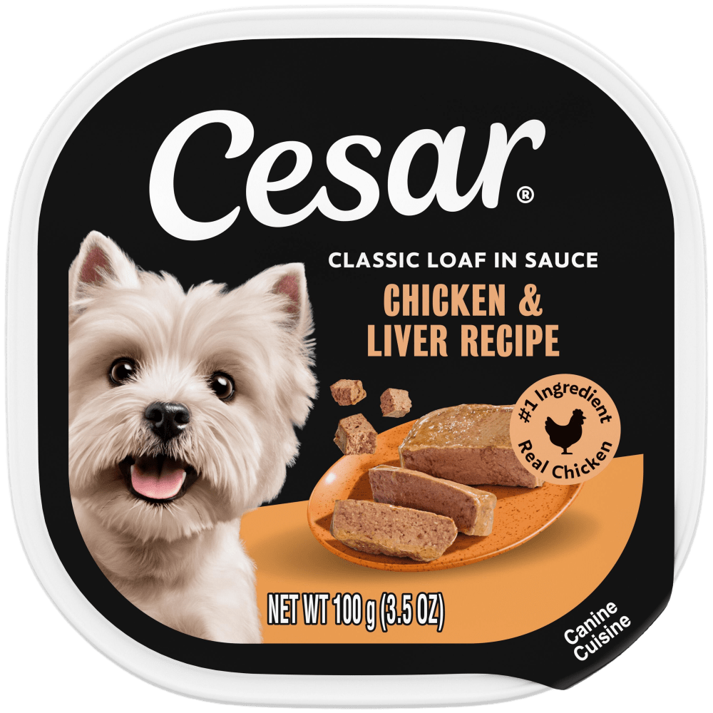 Cesar Classic Loaf in Sauce Chicken & Liver Wet Dog Food