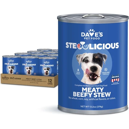 Dave’s Pet Food Stewlicious Meaty Beefy Stew For Dogs / Wet Dog Food