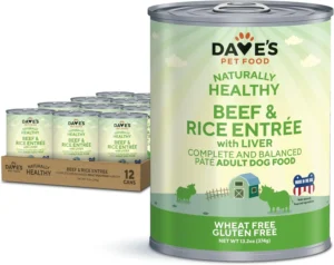 Dave’s Pet Food Naturally Healthy Beef & Rice Entrée For Dogs / Wet Dog Food