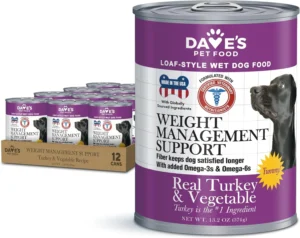 Dave’s Pet Food Restricted Diet Dave’s Restricted Weight Management, Turkey & Vegetables Recipe for Do Wet Dog Food