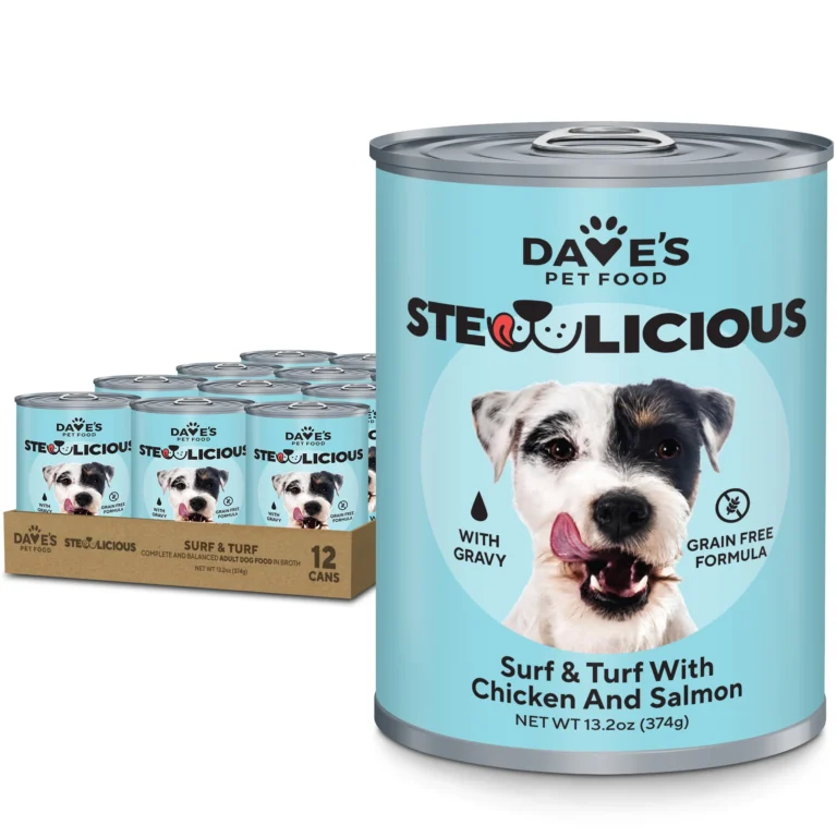 Dave’s Pet Food Dave’s Stewlicious Surf & Turf with Chicken and Salmon for Dogs / 13.2 Grain-Free Wet Dog Food