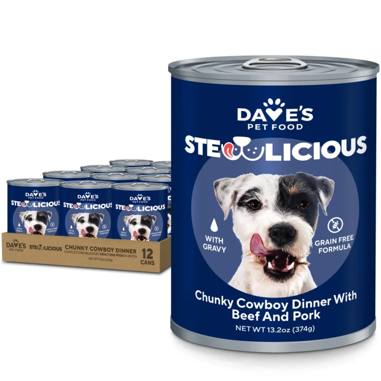 Dave’s Pet Food Dave’s Stewlicious Chunky Cowboy Dinner with Beef and Pork for Dogs / Wet Dog Food