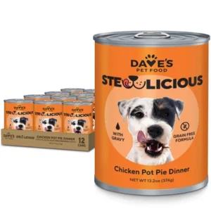 Dave’s Pet Food Dave’s Stewlicious Chicken Pot Pie Dinner for Dogs / Grain-Free Wet Dog Food