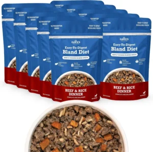 Dave’s Pet Food Dave’s Bland Beef & Rice Pouch Recipe for Dogs / 10 Pack - Pouche Wet Dog Food