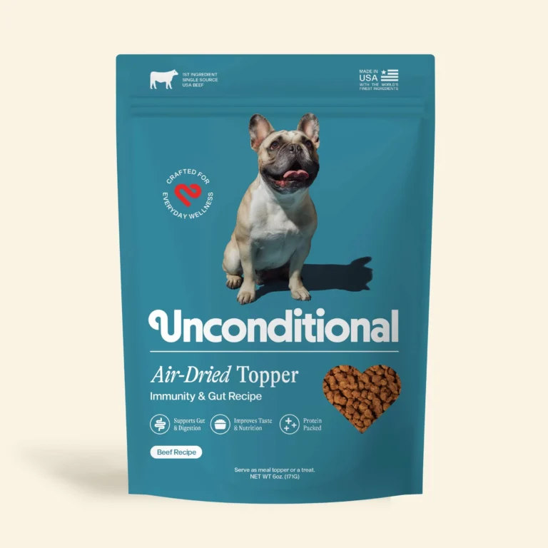 Unconditional Air-Dried Topper: Immunity & Gut Dog Food Topper