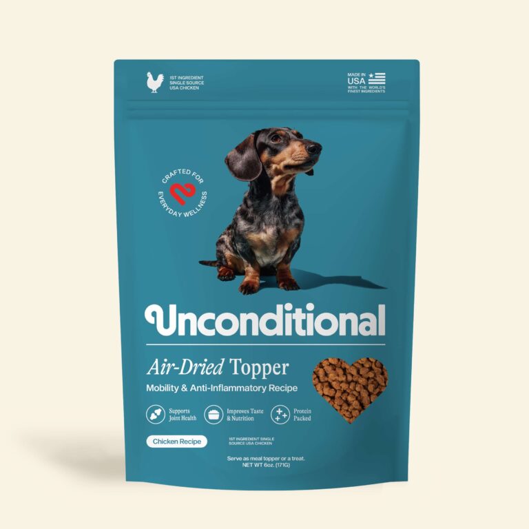 Unconditional Air-Dried Topper: Mobility & Anti-Inflammatory Dog Food Topper