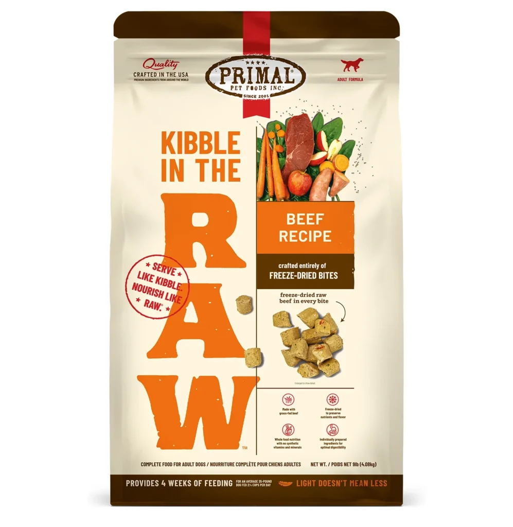 Primal Kibble in the Raw Dry Dog Food