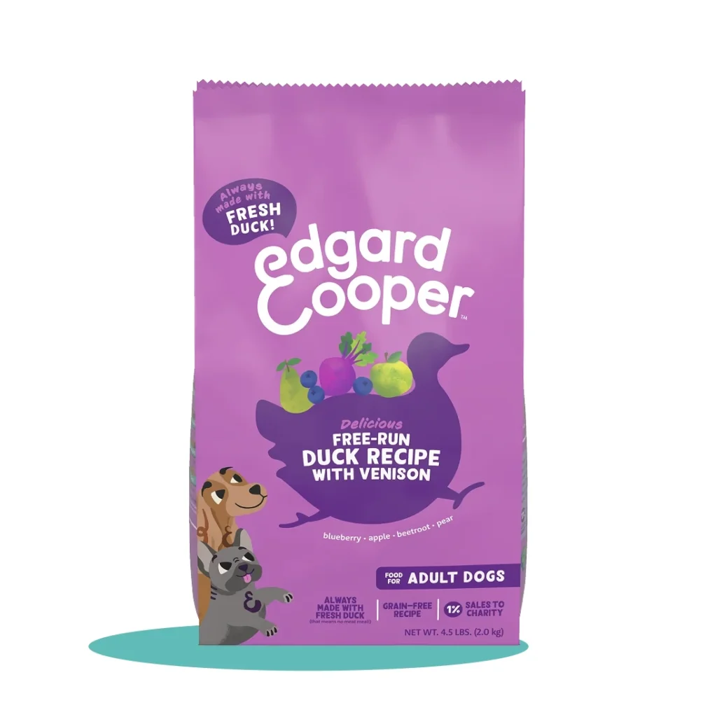 Edgard & Cooper Free-Run Duck with Venison Adult Dog Grain-Free Dry Dog Food