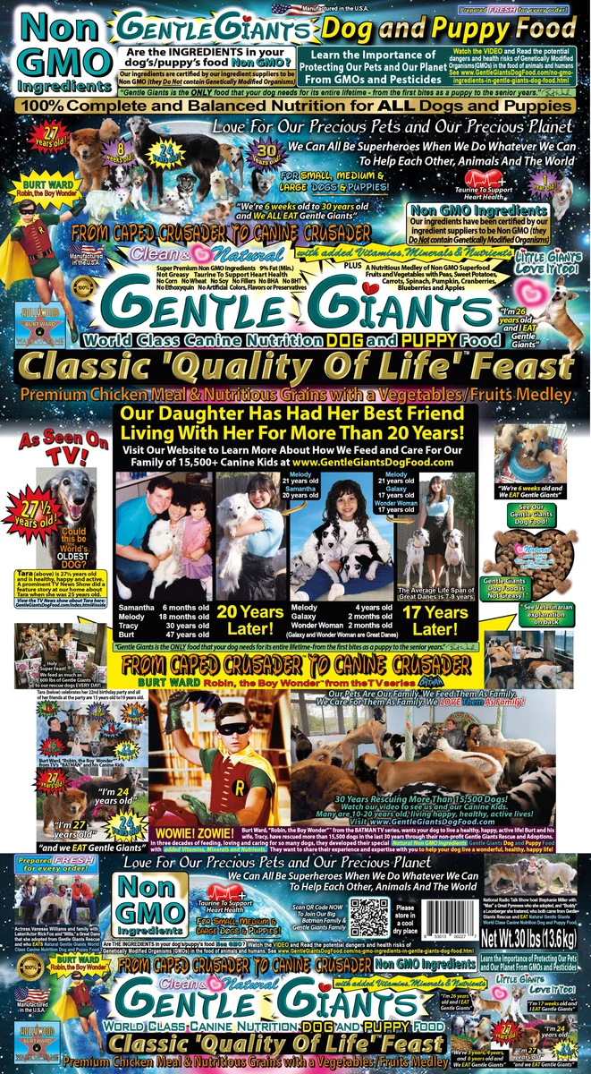 Gentle Giants Chicken - Gentle Giants Classic ‘Quality of Life’ Feast -Dog an Dry Dog Food