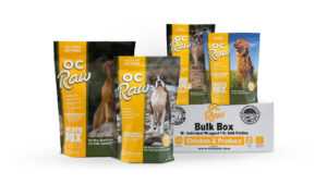 OC Raw Dog Complete Meals Chicken & Produce Frozen Dog Food