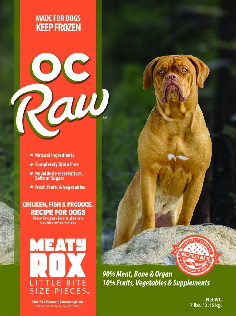 OC Raw Dog Complete Meals Chicken, Fish & Produce Frozen Dog Food