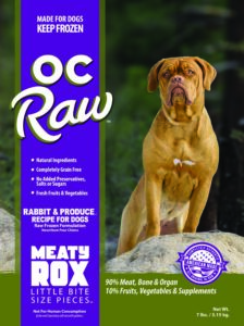 OC Raw Dog Complete Meals Rabbit & Produce Frozen Dog Food