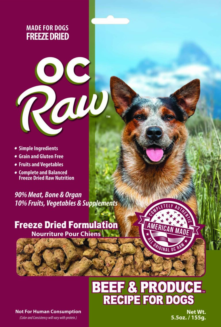 OC Raw Dog Beef & Produce Grain-Free Freeze-Dried Dog Food