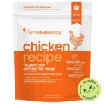 Smallbatch Frozen Raw Chicken Patties Frozen Dog Food