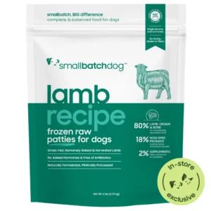 Smallbatch Frozen Raw Lamb Patties Frozen Dog Food