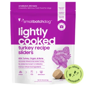 Smallbatch Lightly Cooked Turkey Frozen Dog Food