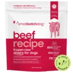 Smallbatch Raw Beef Sliders Frozen Dog Food