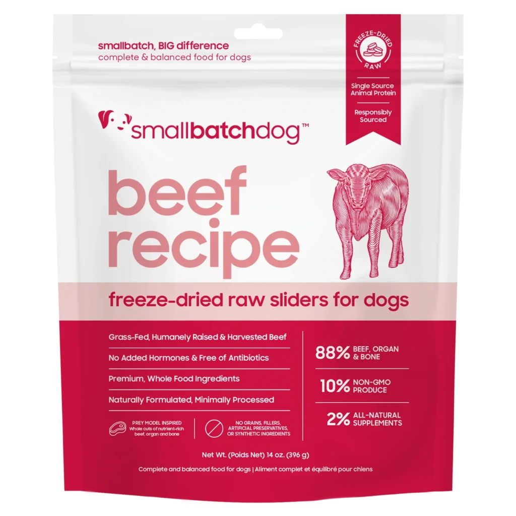 Smallbatch Beef Sliders Freeze-Dried Dog Food