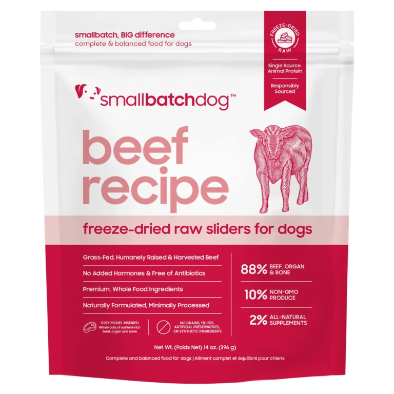 Smallbatch Beef Sliders Freeze-Dried Dog Food