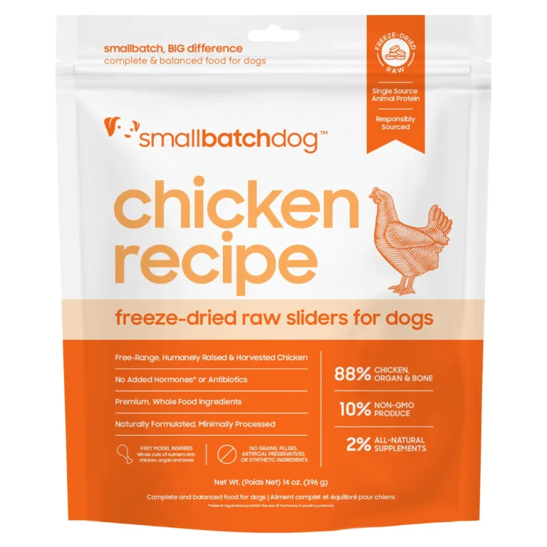 Smallbatch Chicken Sliders Freeze-Dried Dog Food