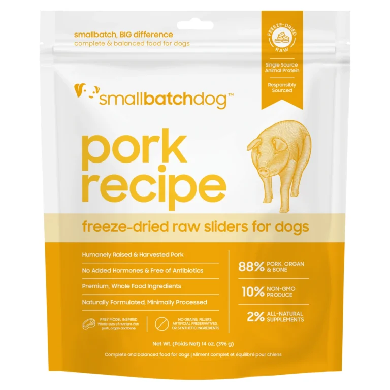 Smallbatch Pork Sliders Freeze-Dried Dog Food