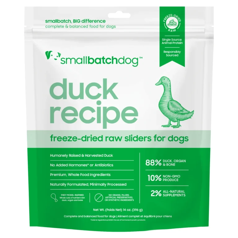 Smallbatch Duck Sliders Freeze-Dried Dog Food