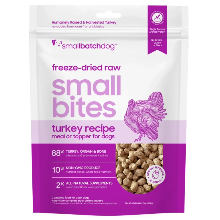 Smallbatch Freeze-Dried Turkey Small Bites Freeze-Dried Dog Food