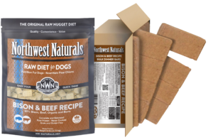 Northwest Naturals Nuggets; Bulk Meal Bars Bison & Beef Recipe Frozen Dog Food