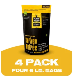 Raw Bistro Turkey Entree 4 Pack Frozen Dog Food