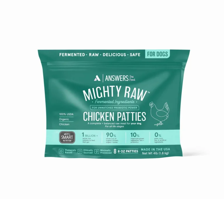 Answers Pet Food Detailed Mighty Raw Chicken Frozen Dog Food