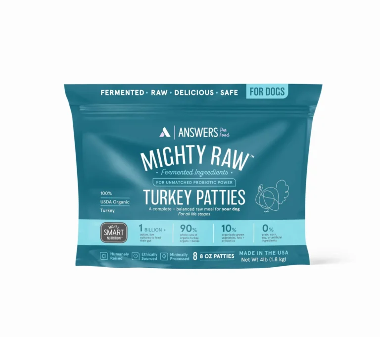 Answers Pet Food Detailed Mighty Raw Turkey Frozen Dog Food