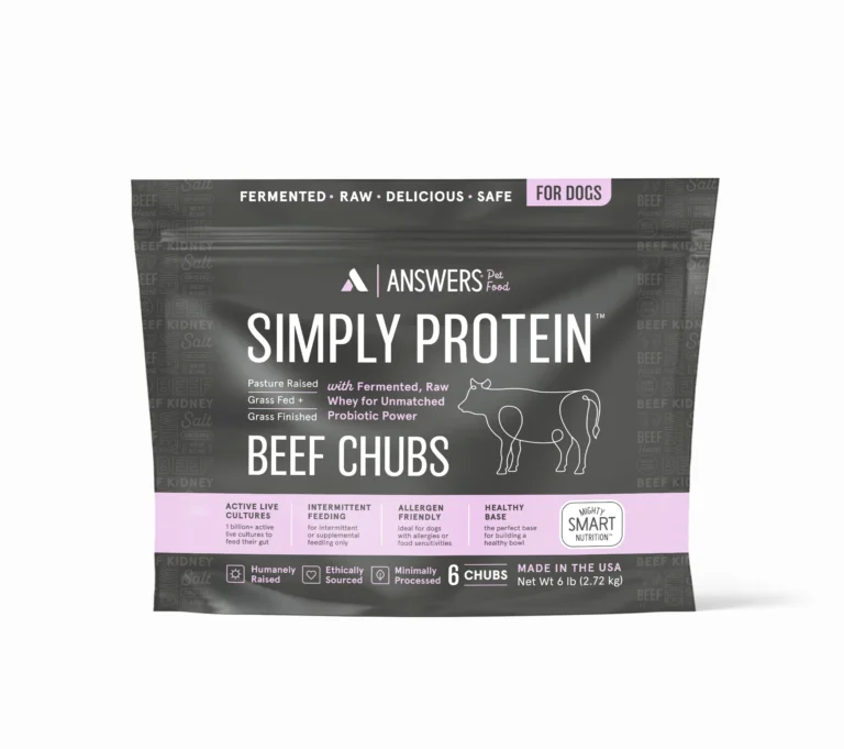Answers Pet Food Straight Simply Protein Beef Formula Grain-Free Dog Food Topper