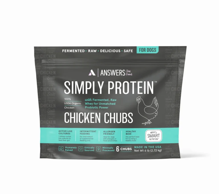 Answers Pet Food Straight Simply Protein Chicken Formula Grain-Free Dog Food Topper