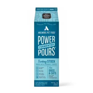 Answers Pet Food Power Pours Fermented Turkey Stock Dog Food Topper