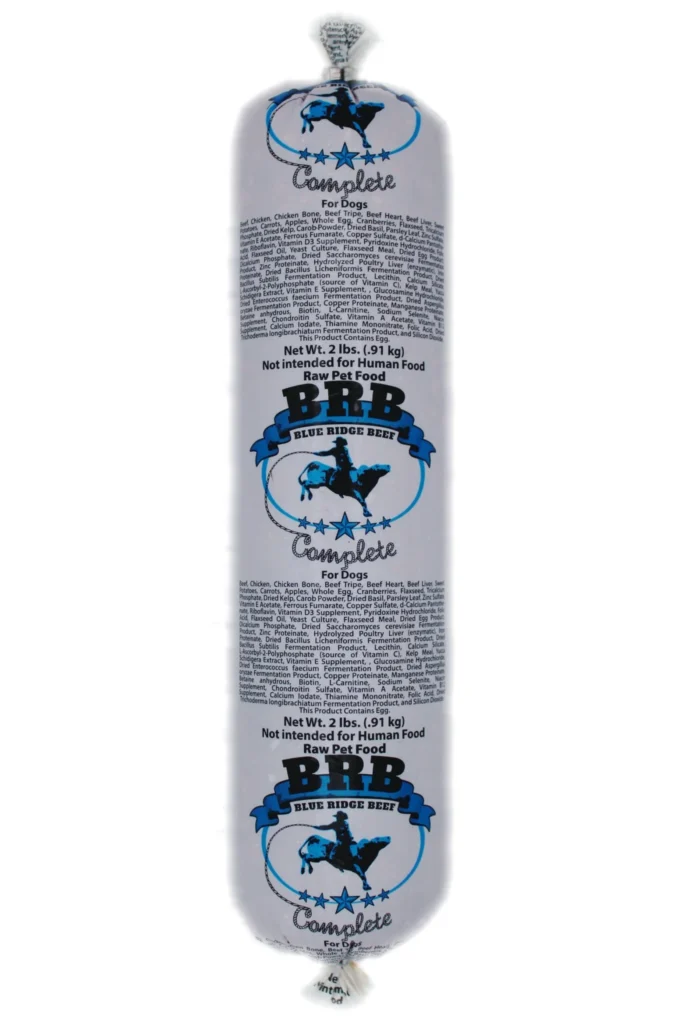 Blue Ridge Beef Raw BRB Complete Frozen Dog Food