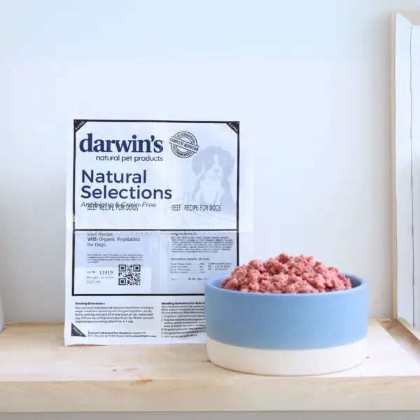 Darwin’s Natural Pet Products Natural Selections Premium Beef Grain-Free Frozen Dog Food