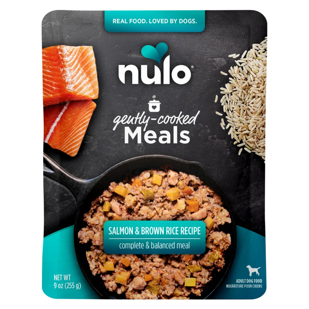 Nulo Gently-Cooked Meals Salmon & Brown Rice Recipe Frozen Dog Food